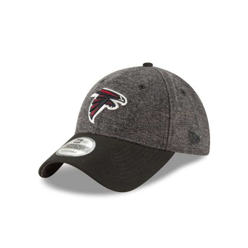 NFL Atlanta Falcons Tweed Turn 9Twenty Adjustable (YGT5454) - Grey New Era Caps